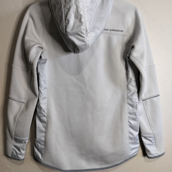 Under Armour Coldgear Storm Gray Full-Zip Hoodie - Picture 7 of 15